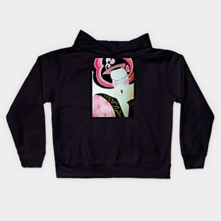 neon geisha Jacqueline Mcculloch Kids Hoodie